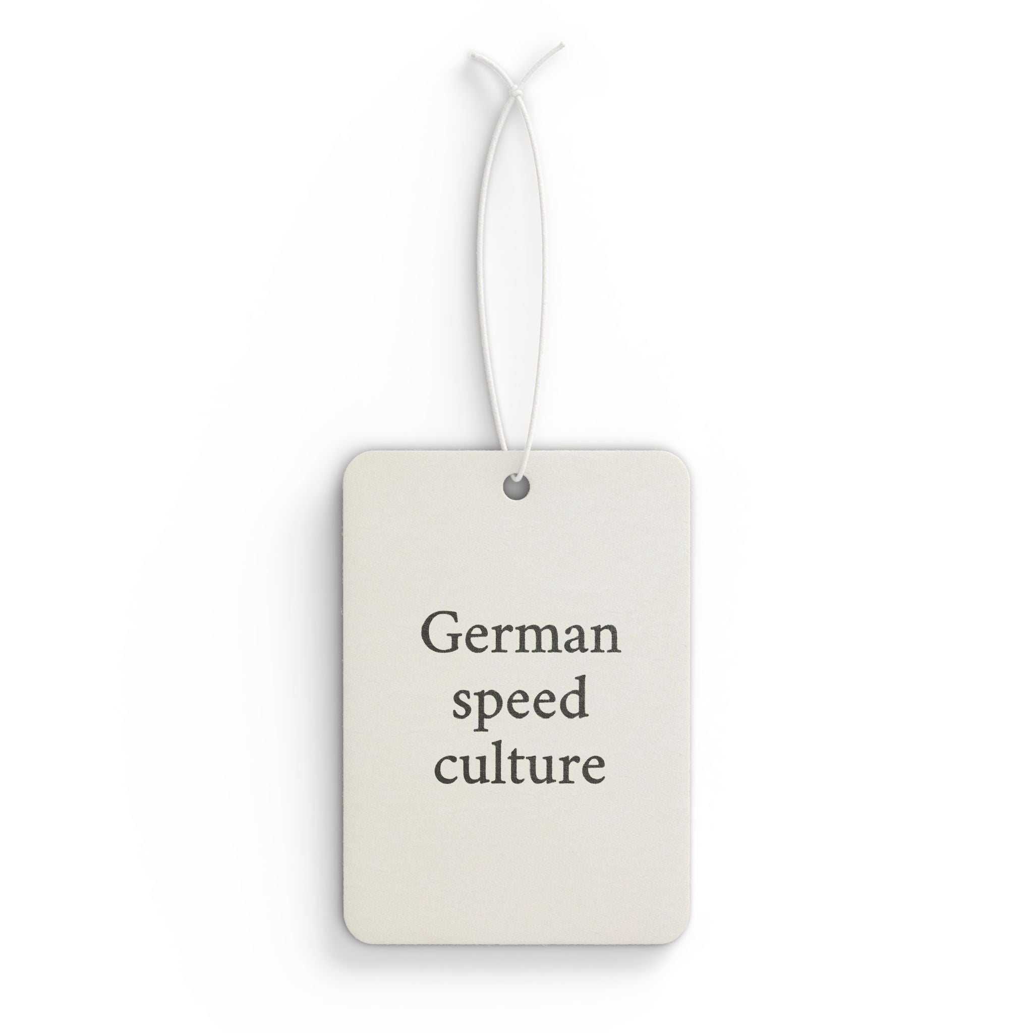 German Speed Culture Car Air Freshener - Unique Aroma for Car Enthusiasts, Gift for Him, Auto Decor, Air Fresheners, Car Accessories