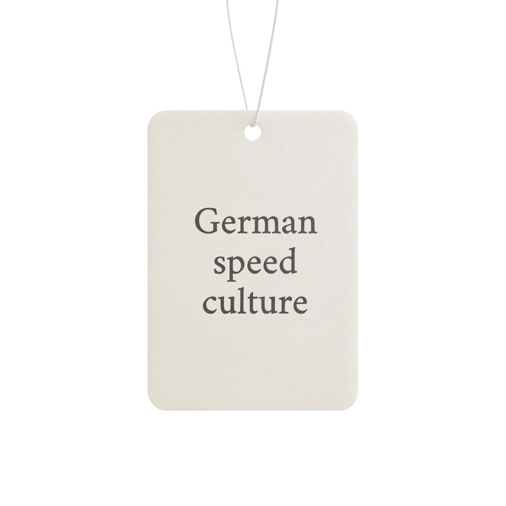German Speed Culture Car Air Freshener - Unique Aroma for Car Enthusiasts, Gift for Him, Auto Decor, Air Fresheners, Car Accessories