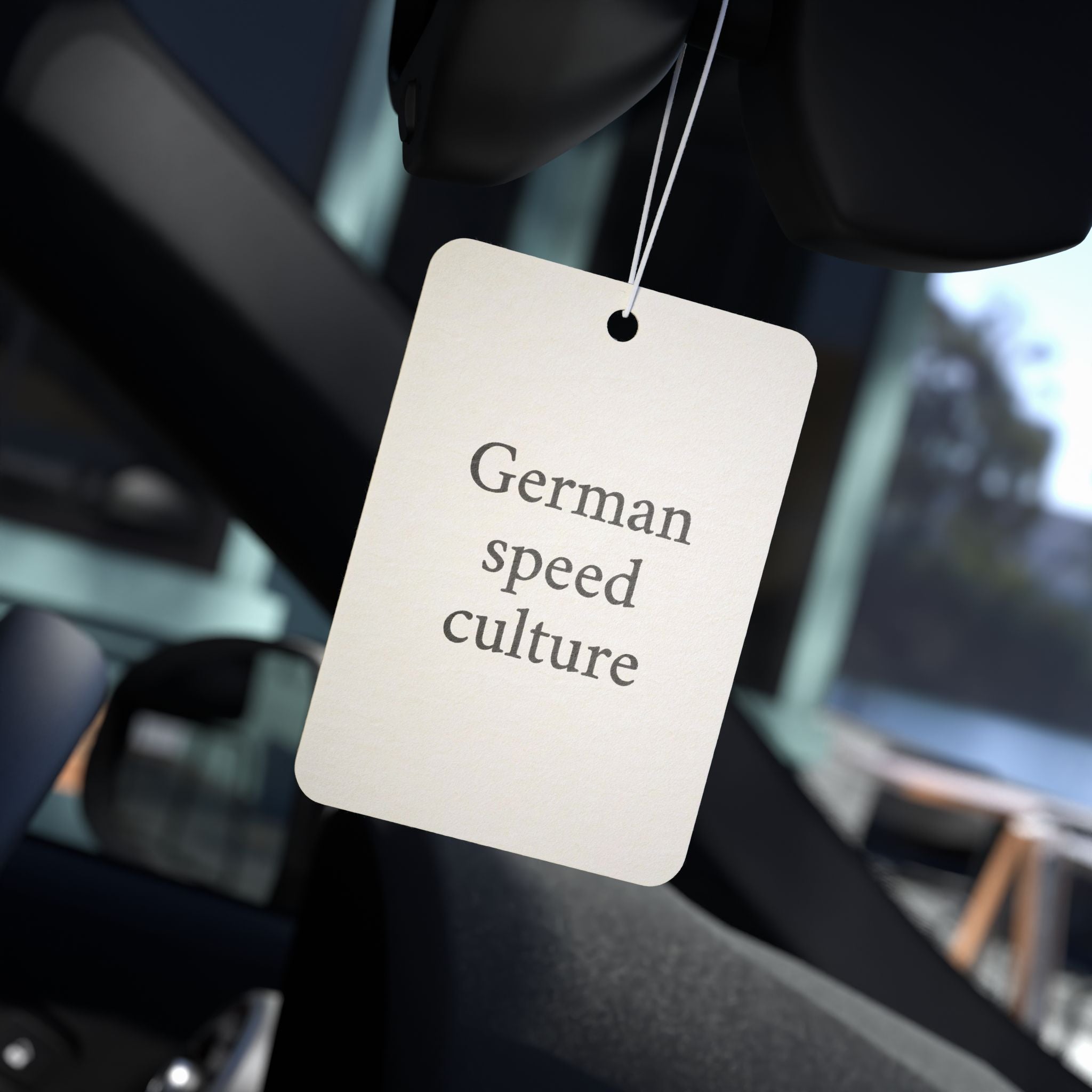 German Speed Culture Car Air Freshener - Unique Aroma for Car Enthusiasts, Gift for Him, Auto Decor, Air Fresheners, Car Accessories