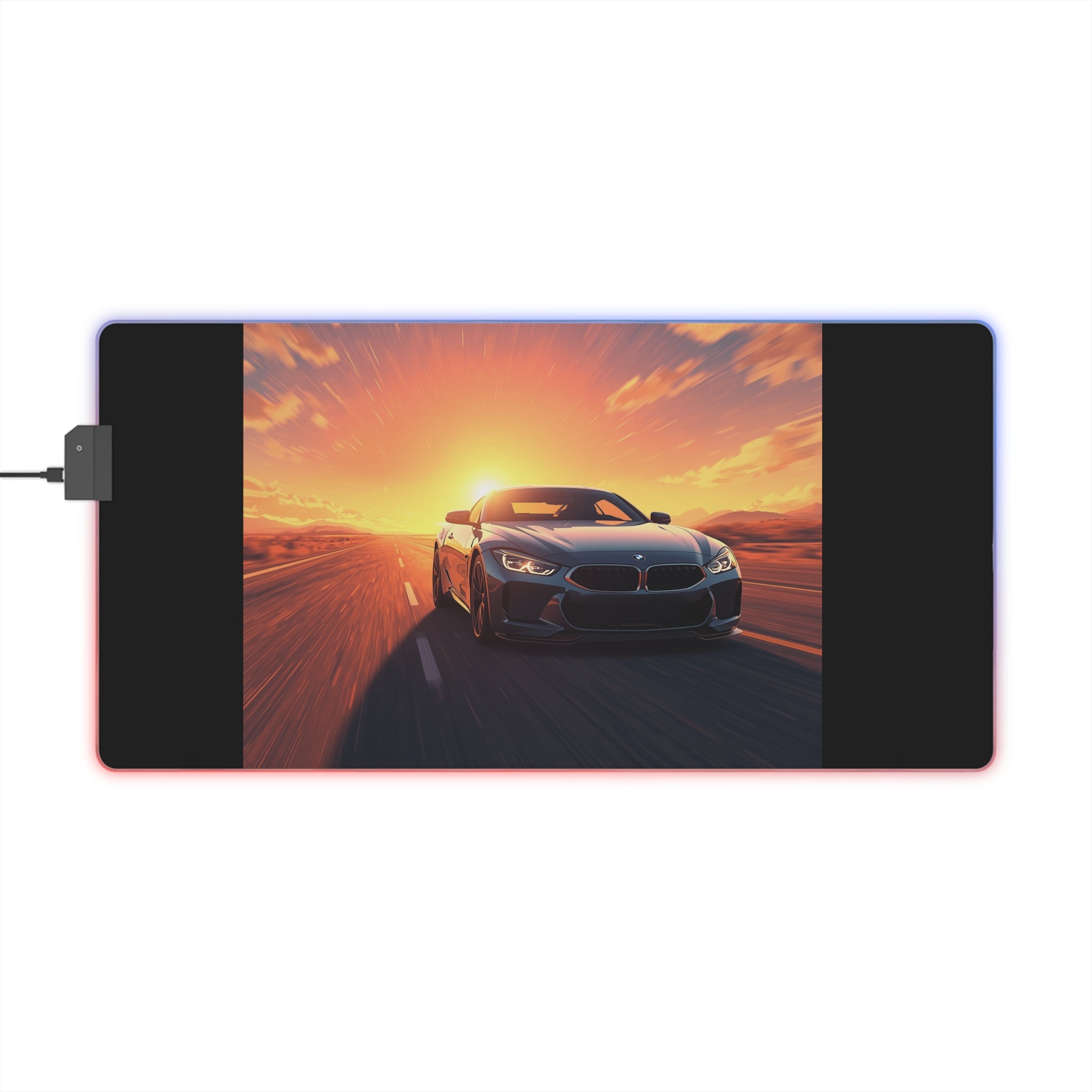 LED RGB Gaming Mouse Pad – Car Design Desk Mat