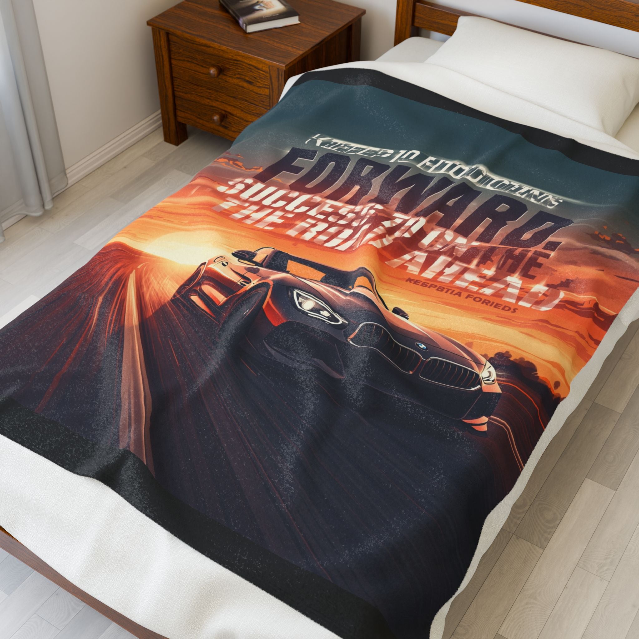 Inspirational Velveteen Plush Blanket - Motivational Decor for Car Enthusiasts, Cozy Gift, Car Lover Blanket, Inspirational Wall Art, [...]